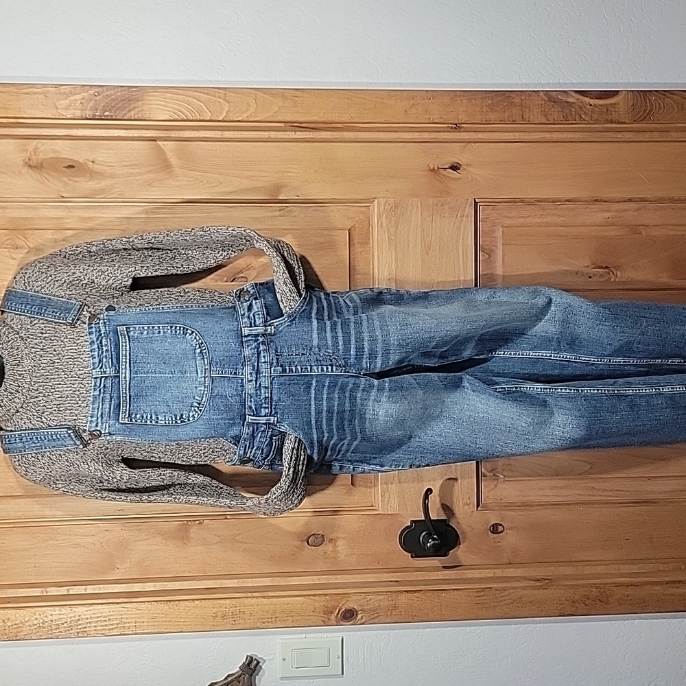 Dollhouse Stretchy Denim Overalls - Picture 3 of 15